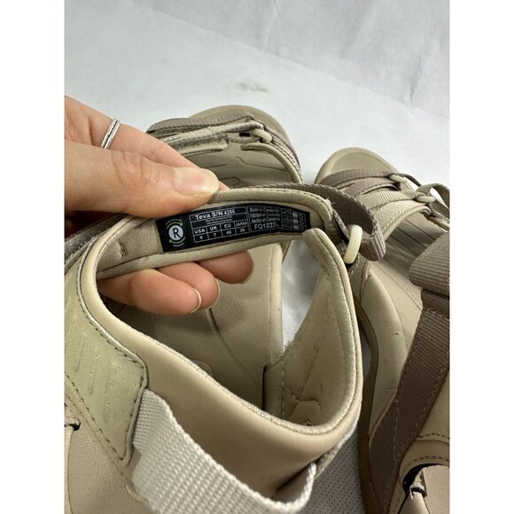 Teva Tirra Hiking Sandals Neutral Multi Womens 9 EUC - Picture 5 of 6